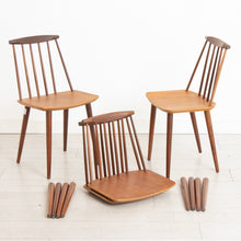 Load image into Gallery viewer, Set of 4 Danish Midcentury Teak Model J77 Dining Chairs by Folke Palsson for FBD Mobler
