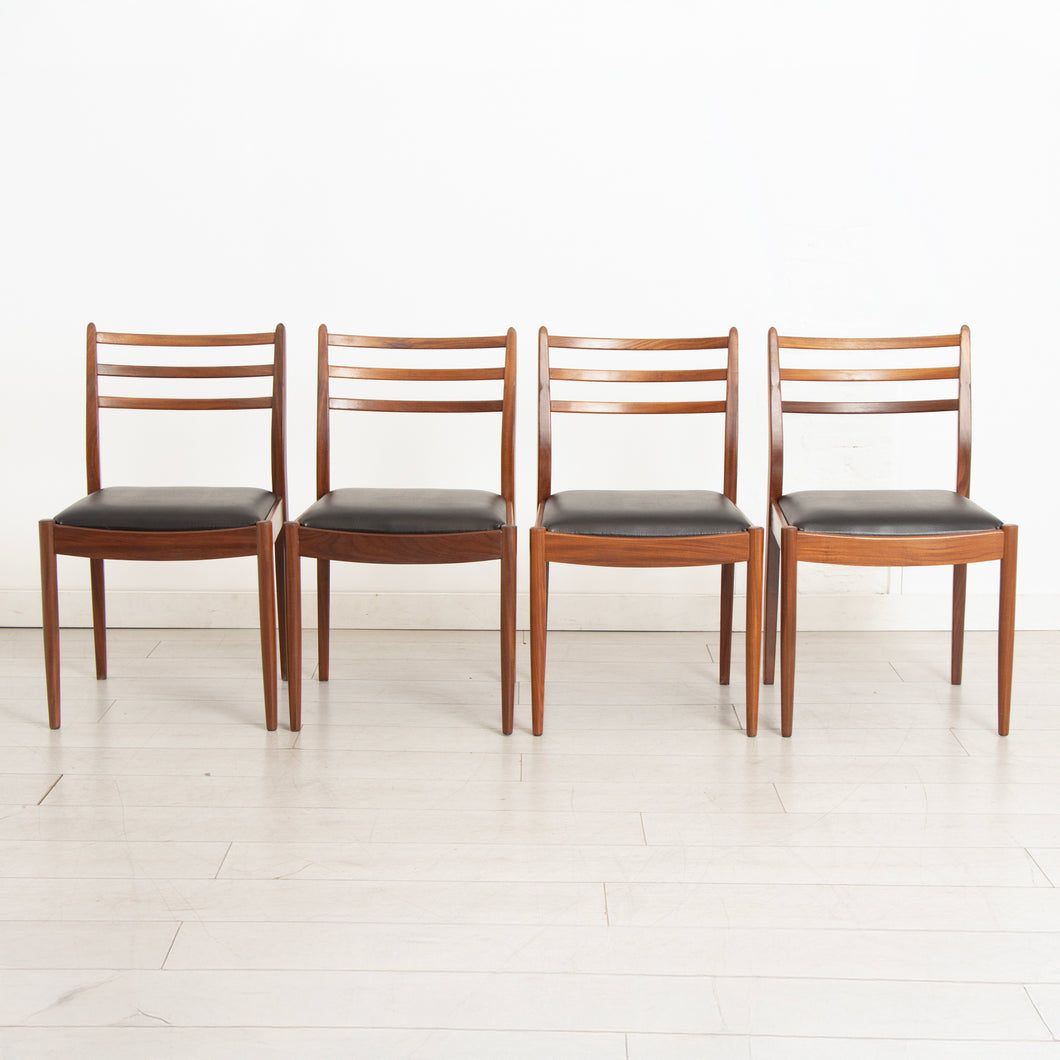 Set of 4 Midcentury Fresco Teak Dining Chairs by Victor Wilkins for G-Plan c.1965