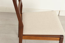 Load image into Gallery viewer, Set of 6 Mid Century 'Fyne Ladye' afromosia dining chairs by Richard Hornby, circa 1960s
