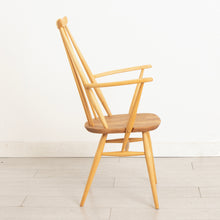 Load image into Gallery viewer, Set of 6 Midcentury Goldsmith Dining Chairs by Ercol, with Blue Labels

