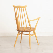 Load image into Gallery viewer, Set of 6 Midcentury Goldsmith Dining Chairs by Ercol, with Blue Labels
