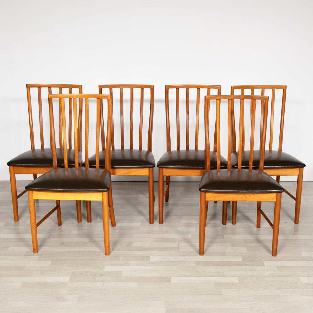 Set of 6 Midcentury Teak Dining Chairs by McIntosh c.1960