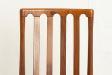 Load image into Gallery viewer, Set of 6 Mid Century teak dining chairs by Meredew, circa 1970s
