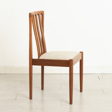 Load image into Gallery viewer, Set of 6 Mid Century teak dining chairs by Meredew, circa 1970s
