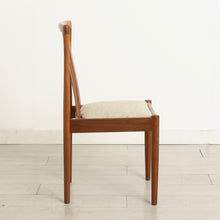 Load image into Gallery viewer, Set of 6 Mid Century teak dining chairs by Meredew, circa 1970s
