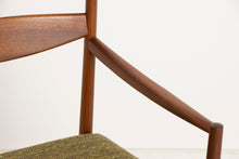 Load image into Gallery viewer, Set of Eight Teak Dining Chairs by McIntosh in Original Green Upholstery
