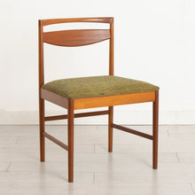 Load image into Gallery viewer, Set of Eight Teak Dining Chairs by McIntosh in Original Green Upholstery
