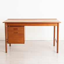 Load image into Gallery viewer, Swedish Midcentury Teak Desk by Seffle Möbelfabrik c.1960s
