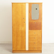 Load image into Gallery viewer, Midcentury Oak Wardrobe by Symbol Furniture c.1975
