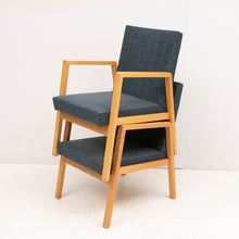Load image into Gallery viewer, Pair of Vintage Upholstered Hallway Chairs 54/404 by Alvar Aalto, circa 1950s
