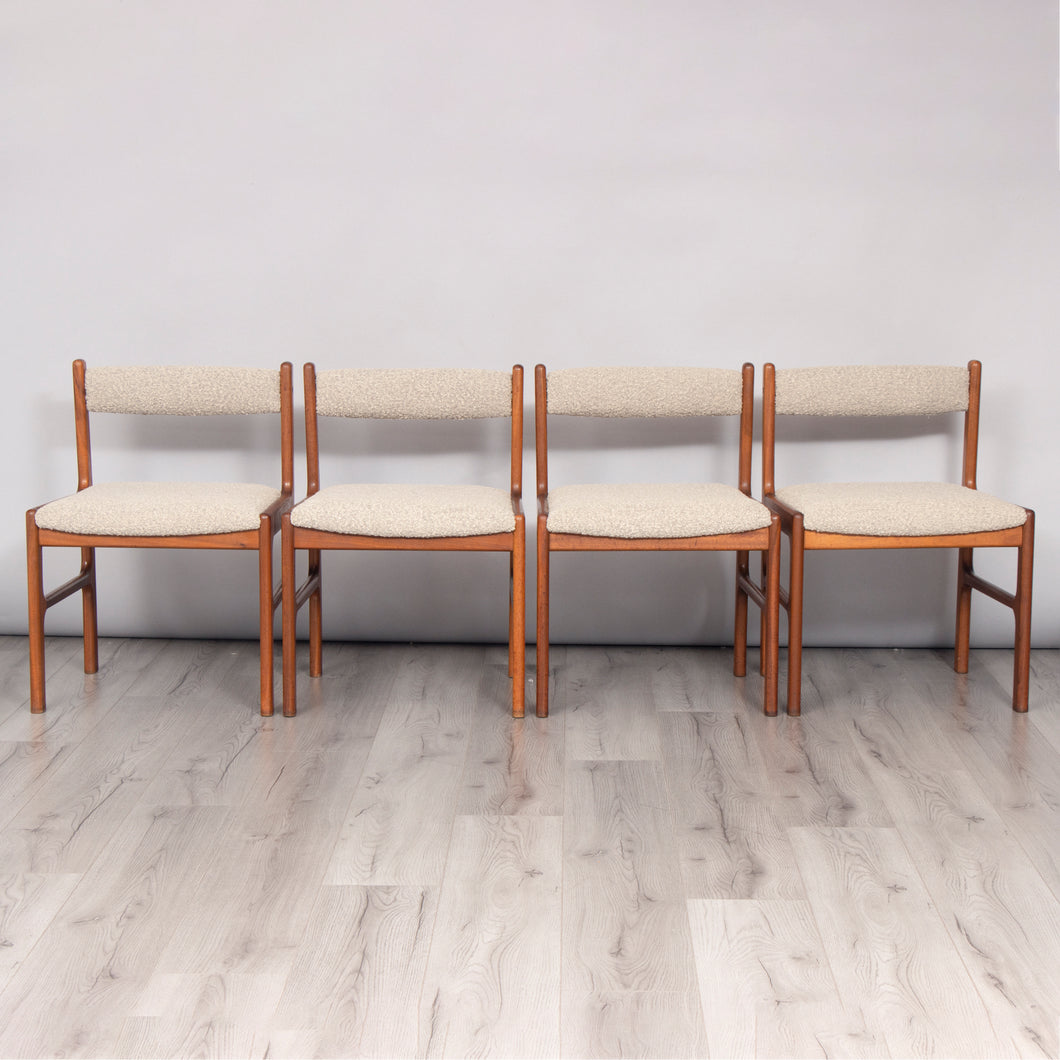 Set of 4 Midcentury Teak Dining Chairs by McIntosh c.1960s