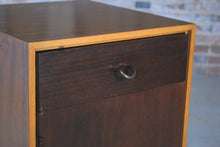 Load image into Gallery viewer, British Mid Century walnut bedside table by John and Sylvia Reid for Stag, circa 1960s.

