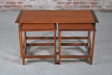 Load image into Gallery viewer, Mid Century G-Plan Astro Long John teak nest of tables, circa 1960s.
