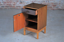 Load image into Gallery viewer, British Mid Century walnut bedside table by John and Sylvia Reid for Stag, circa 1960s.
