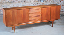 Load image into Gallery viewer, Danish Mid Century solid teak sideboard, circa 1960s.
