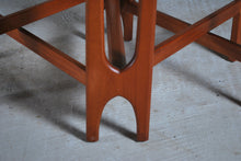 Load image into Gallery viewer, Mid Century rectangular drop leaf teak dining tabe, circa 1960s.
