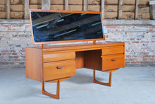 Load image into Gallery viewer, Mid Century teak dressing table by William Lawrence, Nottingham, England, circa 1960s.
