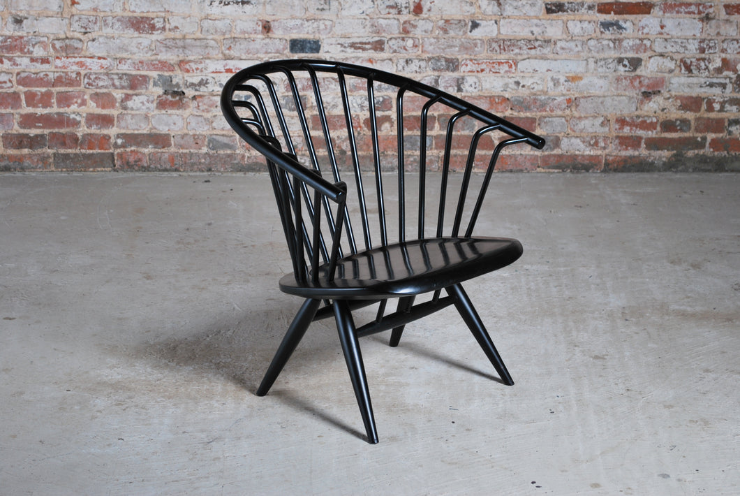 Original 1960s Crinolette chair designed in 1962 by Ilmari Tapiovaara for Asko, Finland.