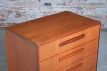 Load image into Gallery viewer, British Mid Century G-plan Fresco chest of 4 drawers, circa 1960s.
