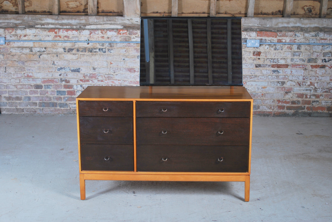 British Mid Century walnut dresser / chest of drawers by John and Sylvia Reid for Stag, circa 1960s.