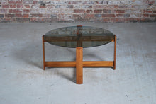Load image into Gallery viewer, Midcentury Teak &amp; Glass Coffee Table by Myer c.1970
