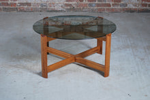 Load image into Gallery viewer, Midcentury Teak &amp; Glass Coffee Table by Myer c.1970
