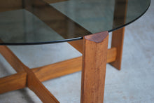 Load image into Gallery viewer, Midcentury Teak &amp; Glass Coffee Table by Myer c.1970
