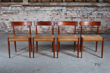 Load image into Gallery viewer, Danish Dining Chairs with papercord seats by Arne Hovmand-Olsen for Mogens Kold, 1960s
