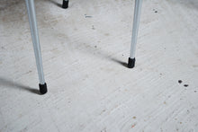 Load image into Gallery viewer, Set of 4 Mid Century chrome and vinyl dining chairs with original red upholstery.
