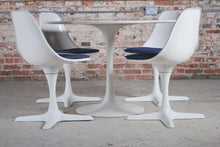 Load image into Gallery viewer, Mid Century Arkana tulip dining table and 4 chairs by Maurice Burke, circa 1960s.
