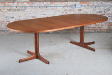 Load image into Gallery viewer, Swedish Mid Century extending solid teak dining table by Karl Erik Ekselius for J.O. Carlson, circa 1960s
