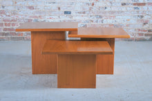 Load image into Gallery viewer, Set of 3 Danish Mid Century tables / nesting tables by Gangso, circa 1970
