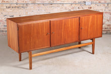 Load image into Gallery viewer, Danish Mid Century solid teak sideboard designed by Ole Wanscher for P. Jeppesens Mobelfabrik, circa 1960s.
