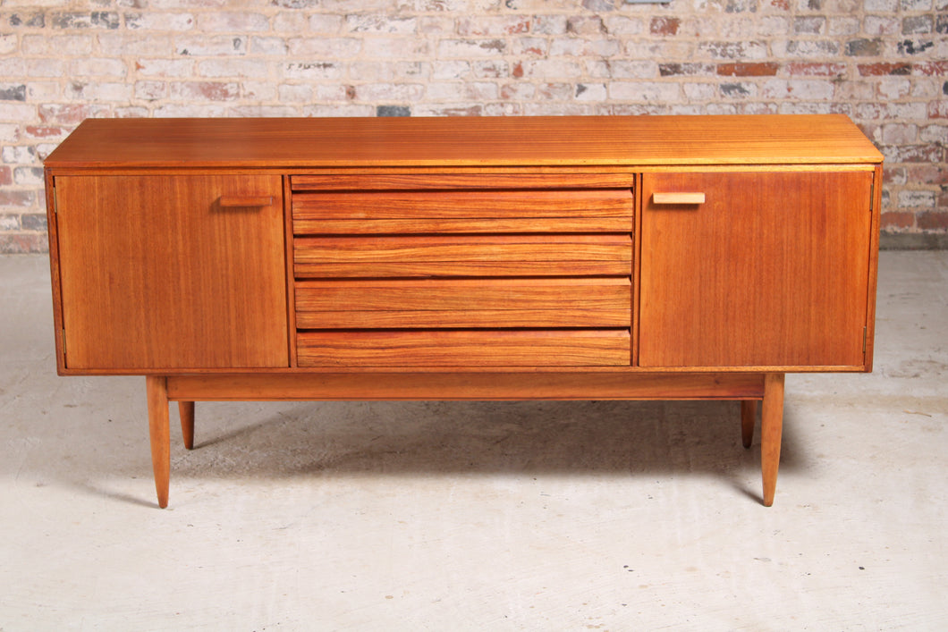 Mid Century mahogany and rosewood sideboard by White & Newton, Portsmouth, circa 1950s.
