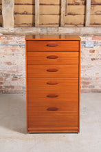 Load image into Gallery viewer, Mid Century Austinsuite teak chest of 6 drawers on casters, circa 1960s.

