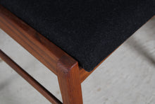 Load image into Gallery viewer, Set of 6 afromosia dining chairs by Richard Hornby for Heal&#39;s, circa 1960s.
