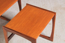 Load image into Gallery viewer, Mid Century G-plan Quadrille teak nest of tables, circa 1960s.
