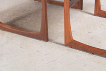 Load image into Gallery viewer, Mid Century G-plan Quadrille teak nest of tables, circa 1960s.
