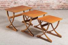 Load image into Gallery viewer, Mid Century teak nest of tables by Nathan.
