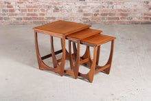 Load image into Gallery viewer, Mid Century G-plan Astro teak nest of tables, circa 1960s.
