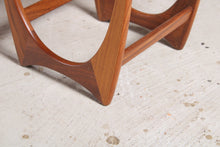 Load image into Gallery viewer, Mid Century G-plan Astro teak nest of tables by Kai Kristiansen, circa 1960s.
