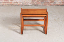 Load image into Gallery viewer, Danish Mid Century Teak Nest of Tables by Arne Hovmand-Olsen for Mogens Kold c.1960s.
