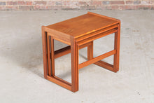 Load image into Gallery viewer, Danish Mid Century Teak Nest of Tables by Arne Hovmand-Olsen for Mogens Kold c.1960s.
