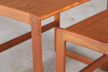 Load image into Gallery viewer, Danish Mid Century Teak Nest of Tables by Arne Hovmand-Olsen for Mogens Kold c.1960s.
