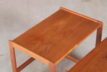Load image into Gallery viewer, Danish Mid Century Teak Nest of Tables by Arne Hovmand-Olsen for Mogens Kold c.1960s.
