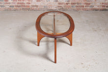 Load image into Gallery viewer, Mid Century solid teak and glass oval coffee table by Stonehill, England, circa 1960s.
