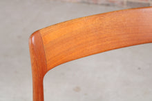 Load image into Gallery viewer, Set of 4 Mid Century teak dining chairs by Younger, England, circa 1960s.
