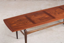 Load image into Gallery viewer, Large Mid Century rosewood coffee table, circa 1960s.

