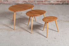Load image into Gallery viewer, Mid Century Ercol Pebble elm and beech nest of tables, circa 1960s
