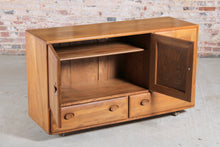 Load image into Gallery viewer, Mid Century Ercol Windsor elm sideboard on casters, c. 1960s
